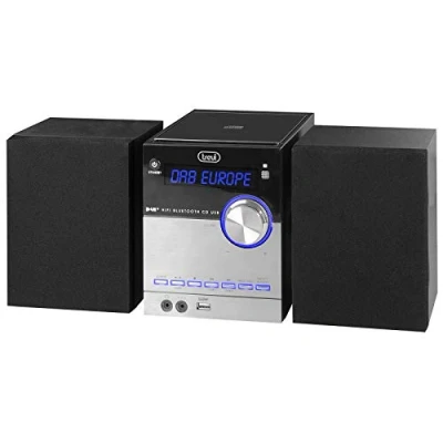 Immagine di Trevi Hcx 10D8 Dab Stereo Hi Fi con Ricevitore Digitale Dab/Dab+ e Fm Rds, Display Alfanumerico LCD, Bluetooth, Cd, Mp3, USB, Aux In, Funzione Auto Memory, Orologio, Nero