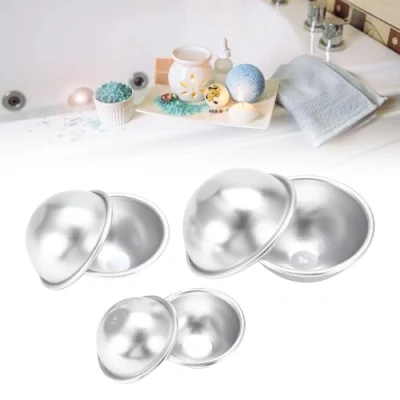 Immagine di Stampi per Bombe da bagno, Bagno Fai Te a Forma di Sfera Bomba Fizzy Forniture, Realizzare Colorazione del Sapone, Bath Bomb (7#)