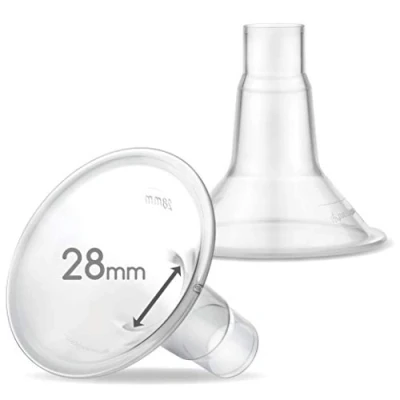 Immagine di Maymom MyFit 28mm Shield (2pz) compatibile w Widemouth Connettore Non Originale Spectra S2 Accessori S1 Pompe Flangia