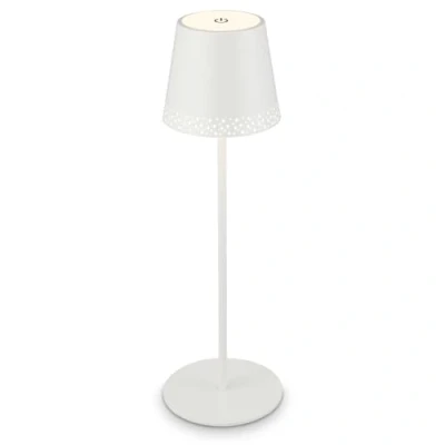 Immagine di Briloner lampada da tavolo senza fili, 2 lampade in 1, comodino dimmerabile, Esterno, abat jour comodino, ricaricabile, scrivania, bianco