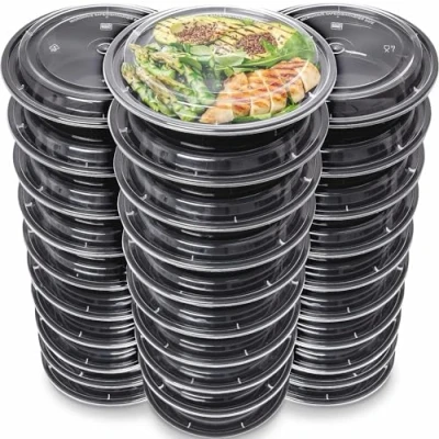 Immagine di [Set di 30] contenitori riutilizzabili per alimenti la preparazione dei pasti con coperchi ermetici, scatola adatta lavastoviglie congelatore a microonde Meal Prep Containers