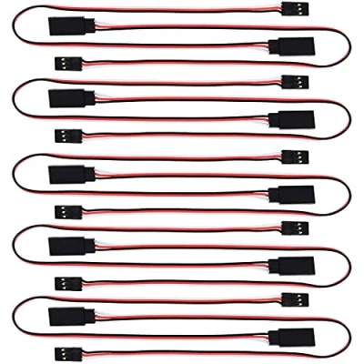 Immagine di YIXISI 10 Pezzi Servo di Estensione per RC, 300mm Extension Cable JR Connettore Spina 3 Pin RC Droni Elicotteri Auto