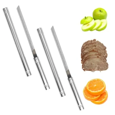 Immagine di NEERIX 2 coltelli da frutta multiuso portatili con fodero, coltello multifunzione per esterni custodia, portatile, copertura, perfetto cucina,
