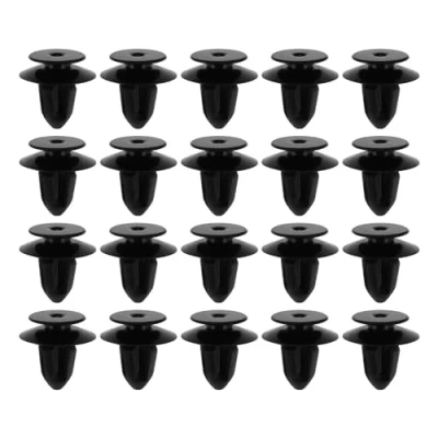 Immagine di eMagTech 20 clip di fissaggio per pannello rivestimento della porta, porte interne compatibili con VW T5 T6, colore nero, 7H0843213