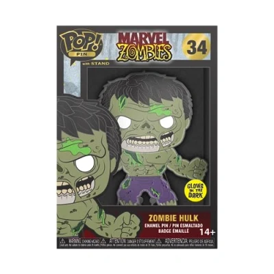 Immagine di Funko Pop! Large Enamel Pin MARVEL: Zombie Hulk Marvel Zombies Spille Smaltate Spilla da Collezione Carina per gli Zaini &amp; Borse Idea Regalo Merchandising Ufficiale
