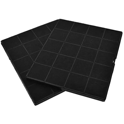 Immagine di AllSpares Filtro ai carboni attivi (x2pezzi) per cappe aspiranti, adatto Airforce AFFCAF16 e Whirlpool 481248048198 (237 x 192 10 mm)
