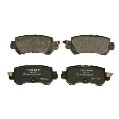 Immagine di DELPHI LP2482 Kit pastiglie freno Non predisposto per contatto segnalazione usura con lamierino anticigolío senza accessori MAZDA: CX 3, 5 I