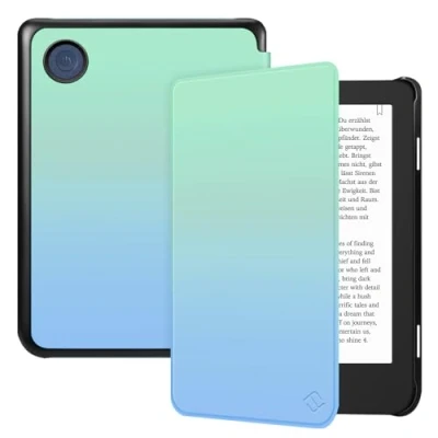 Immagine di FINTIE Custodia per 6&#039;&#039; Kobo Clara Colour (2024) / BW 2E (2022) eReader, Sottile Leggero Cover Protettivo in Similpelle con Auto Sveglia/Sonno, Seaside Ombre