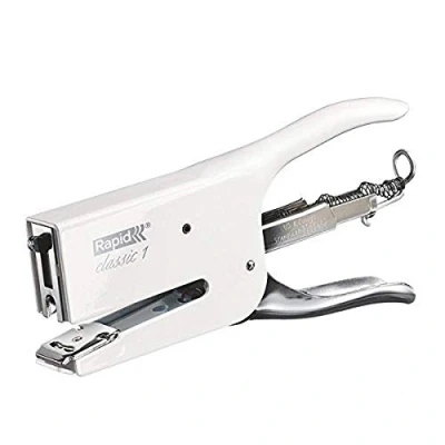 Immagine di Rapid Retro K1 Cucitrice a Pinza , Compatibile con i Punti Metallici 24/6 e 24/8 mm, Capacità 50 Fogli, Metallo, Coconut Kiss, 5000491