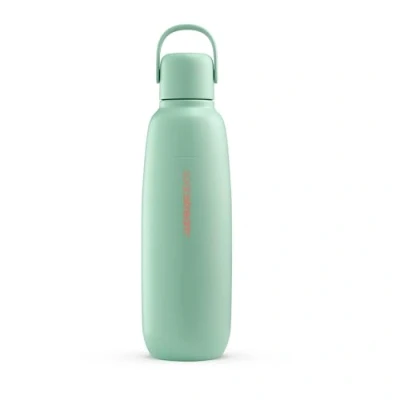 Immagine di SodaStream Fizz&amp;go Cool Bottiglia in metallo di menta, lavabile lavastoviglie, compatibile con Duo, e Terra UVM, mantiene caldo freddo fino a 12 ore, senza BPA, confezione da 1