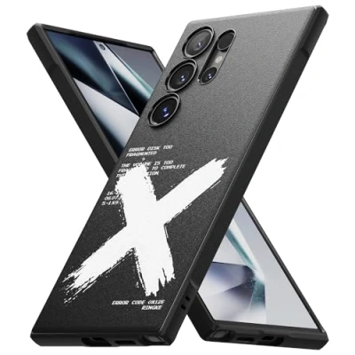 Immagine di Ringke Onyx Design Compatibile con Cover Samsung S24 Ultra, Unico Ottima Grip Antiscivolo Antiurto Perfetta Calza Custodia Robusta Disegnato per Galaxy Ultra X