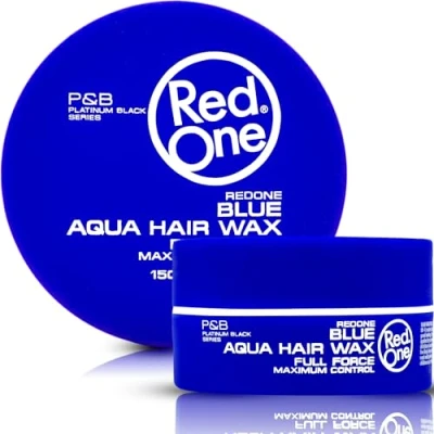 Immagine di RedOne cera acquatica per capelli blu, 150 ml, ultra tenuta, uomini e donne, gomma da masticare profumata, massimo controllo