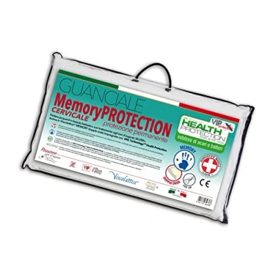 Immagine di V.I.P. Very Important Pillow Cuscino Memory Foam Protection, Dispositivo Medico, Doppia Onda Cervicale