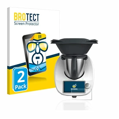 Immagine di brotect Pellicola Protettiva per Vorwerk Thermomix TM6 / BimbyTM6 Protezione Schermo (2 Pezzi) [Trasparente, Anti Impronte]