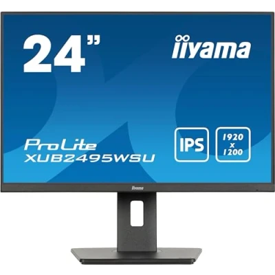 Immagine di Iiyama ProLite XUB2495WSU B7 Monitor LED ERP D (A G) 61.2 cm (24.1 pollici) 1920 x 1080 Pixel 16:9 4 ms HDMI ™, DisplayPort, Cuffie (jack da 3,5 mm), USB 3.2