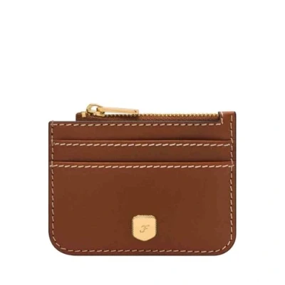 Immagine di Fossil Lennox Portafoglio in pelle o poliestere per donna, 10.16 cm L x 0.38 W 7.62 H, Marrone moka