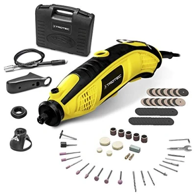 Immagine di TROTEC Utensile multifunzione PMTS 01 230V Motore 170W Preselezione della velocità a 6 livelli Set di accessori da 85 pezzi inclusa custodia per il trasporto e scatola gli