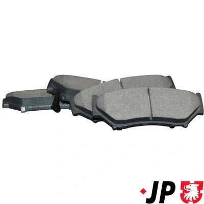 Immagine di JP GROUP 4763600310 Kit pastiglie freno Assale anteriore con segnalatore acustico usura SUZUKI: Vitara I SUV, Jimny Grand 1 SUV
