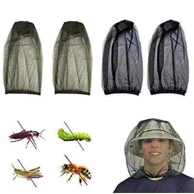Immagine di JINXIAN 4 PCS Cappello a Rete per la Testa di Zanzariera da Apicoltore con Velo Pesca all&#039;aperto in Giardino Campeggio Escursionismo Apicoltura