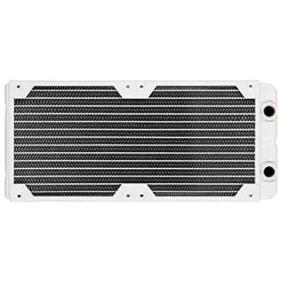 Immagine di Corsair Hydro X Series XR5 da 280 mm Radiatore Per il Raffreddamento ad Acqua Doppio Attacco Ventola 140 mm, Spessore Del di 30 Facile Installazione Bianco