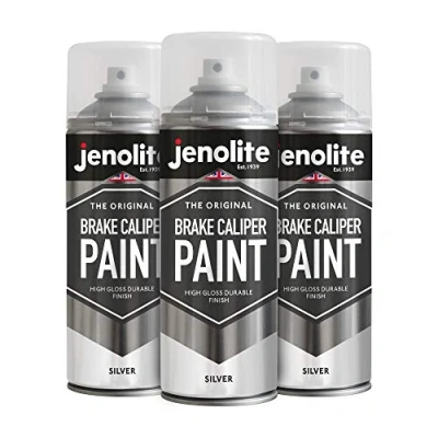 Immagine di JENOLITE Vernice per pinza freno Argento 3 x 400 ml Ripristina e trasforma le pinze auto
