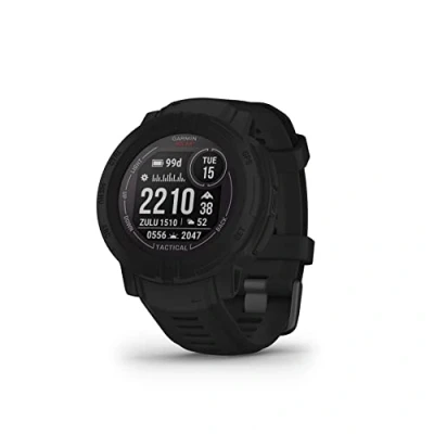 Immagine di Garmin Instinct 2 Solar Tactical, Smartwatch, 45mm, Ricarica solare, Autonomia infinita, Jumpmaster, Visore notturno, +30 app, GPS, Cardio, SpO2, Pay, Connect IQ (Black) (Ricondizionato)