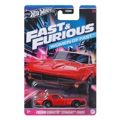 Immagine di Hot Wheels Custom Corvette Stingray Coupe da Fast And Furious Modello Auto Die Cast Scala 1:64 Lunghezza 7cm