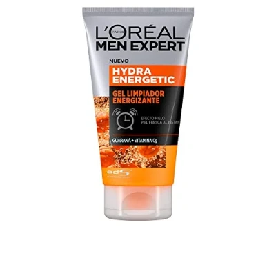 Immagine di Men Expert Detergente Viso Energizzante in Gel Hydra Energetic, Deterge, Energizza, Risveglia Immediatamente la Pelle, con Estratto di Guaranà e Vitamina C, 100 ml