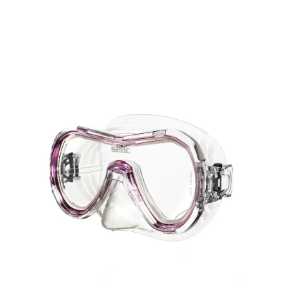 Immagine di SEAC Giglio MD Color, Maschera Subacquea Monolente in Vetro Temperato per Ragazzi e Adulti con Viso Piccolo, Silicone Ipoallergenico Colorato
