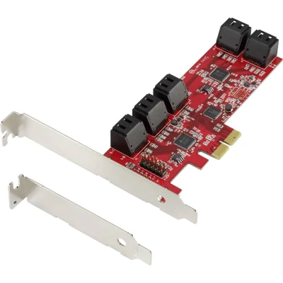 Immagine di Renkforce RF 2748532 10 Porte Controller SATA PCIe x4 Adatto per (SSD): SSD incl. slot Low Profile