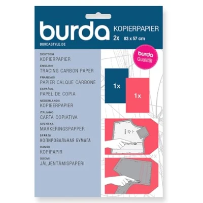 Immagine di Burda Tracing Carta carbone blu, 1 x rosso, Taglia unica, 2 Unità