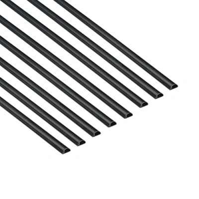 Immagine di D Line Micro+ Passacavi, Canalina Copricavi, Passacavi Pavimento 20mm (L) x 10mm (A) 8x 1m Lunghezze (Multipack 8 metri) Nero