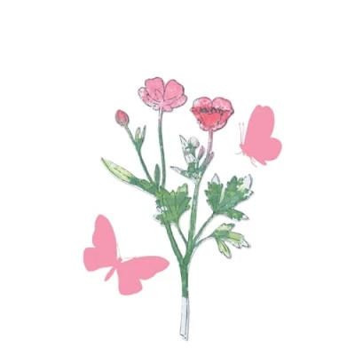 Immagine di Sizzix 49 and Market fustelle trasparenti A5 per timbri e Framelits a matita dipinta, motivo botanico