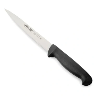 Immagine di Arcos Serie 2900 Coltello Sogliola Pesce Lama Acciaio Inossidabile Nitrum 170 mm Manico Polipropilene Colore Nero