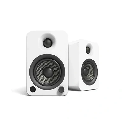 Immagine di YU4MW Altoparlanti amplificati con Bluetooth e preamplificatore fono integrato Standby avvio automatici Potenza di picco 140 W Coppia Bianco opaco