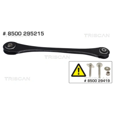 Immagine di TRISCAN 8500 295215 Braccio oscillante, Sospensione ruota con cuscinetto in gomma oscillante triangolare AUDI: Q8, A6 C8 Avant