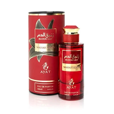 Immagine di Ayat Perfumes Wahah Series BLOOD LILY 100ml Prova il profumo dell&#039;Orientale con la nostra serie di profumi ispirati all&#039;oasi Made in Dubai Per uomini e donne Aroma esotico del deserto arabo