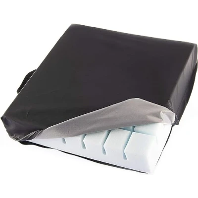 Immagine di OrtoPrime Cuscino Antidecubito per Sedia a Rotelle in Memory Foam Ortopedico da Ufficio Auto e Casa Anziani Disabili