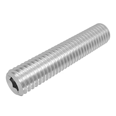Immagine di SECCARO Perni filettati con attacco conico M4 x 20 mm, in acciaio inox V2A VA A2, DIN 913/ISO 4026, esagonali, pezzi