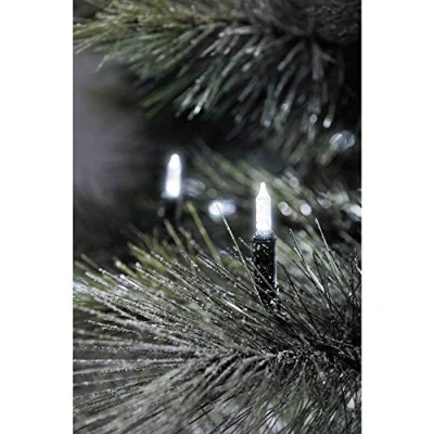 Immagine di Konstsmide 6004 200 / Catena di miniluci LED 40 diodi Bianco Freddi 24V trasformatore da Esterno/Cavo Verde
