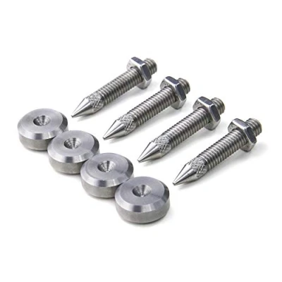 Immagine di PrecisionGeek M6 Acciaio Inossidabile Spike/Cono absorber per altoparlanti vite + piedino 4 pz