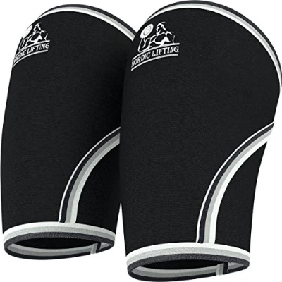 Immagine di Nordic Lifting Gomitiere (1 paio) Supporto e Compressione per Sollevamento Pesi, Powerlifting, Tennis Fasce in Neoprene da 5 mm Migliori Prestazioni Sia Donna che Uomo (XXL)