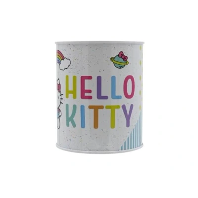 Immagine di CyP Brands Hello Kitty Sanrio, Salvadanaio monete, in metallo, colore bianco, prodotto ufficiale, multicolore, Estandar