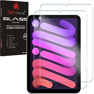 Immagine di TECHGEAR [2 Pezzi] Vetro Temperato Compatibile con iPad Mini 6 2021 Autentica Pellicola protecttiva in Salvaschermo [Durezza 9H] [Anti graffio] [Ultra Chiaro] [Senza Bolle]