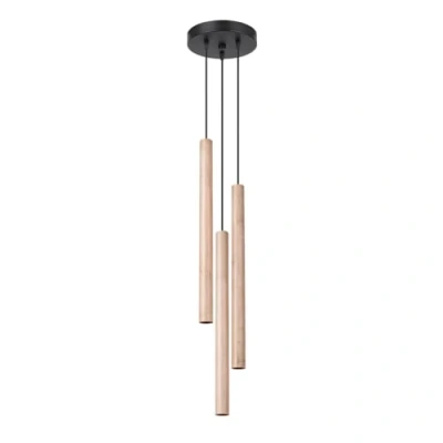 Immagine di SOLLUX lighting Lampada Da Soffitto Sospensione Di Acciaio 3 Paralumi 19,5 x 104 cm Pastelo