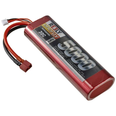 Immagine di Reely Batteria ricaricabile LiPo 7.4 V 5000 mAh Numero di celle: 2 30 C Stick hardcase Sistema a spina T
