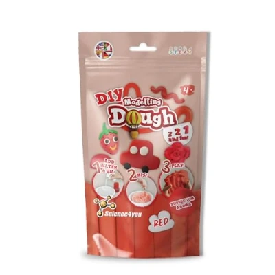 Immagine di Science4you Pasta Modellare Kit, Crea la Tua Argilla Profumata Morbida e Asciutta, Plastilina Rosso, Regalo Creativo Bambine 4 5 6 7 8+, 4760