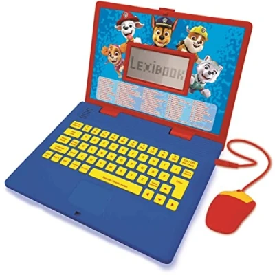 Immagine di Lexibook, La Pat Patrol Computer educativo Bilingue Francese/Inglese Giocattolo per bambini con 124 attività imparare, divertirsi e suonare pianoforte, Blu/Rosso, JC598PAi1