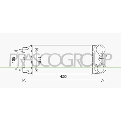 Immagine di PRASCO FD602N001 Intercooler FORD: FIESTA 6, Transit Courier Station Wagon, Ecosport Mk2