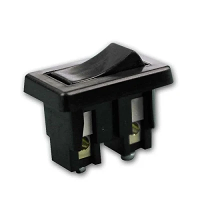 Immagine di Interruttore basculante con connessione a vite, nero 230V/2A